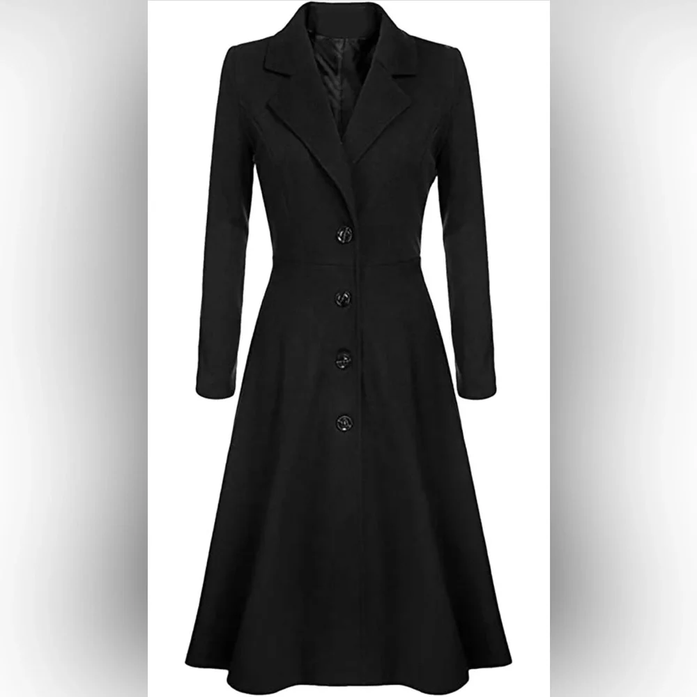 Trench Coat - Black XS - Picture 4 of 10